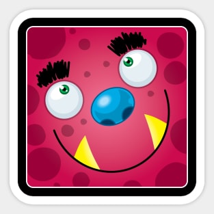 Magenta Monster Sticker